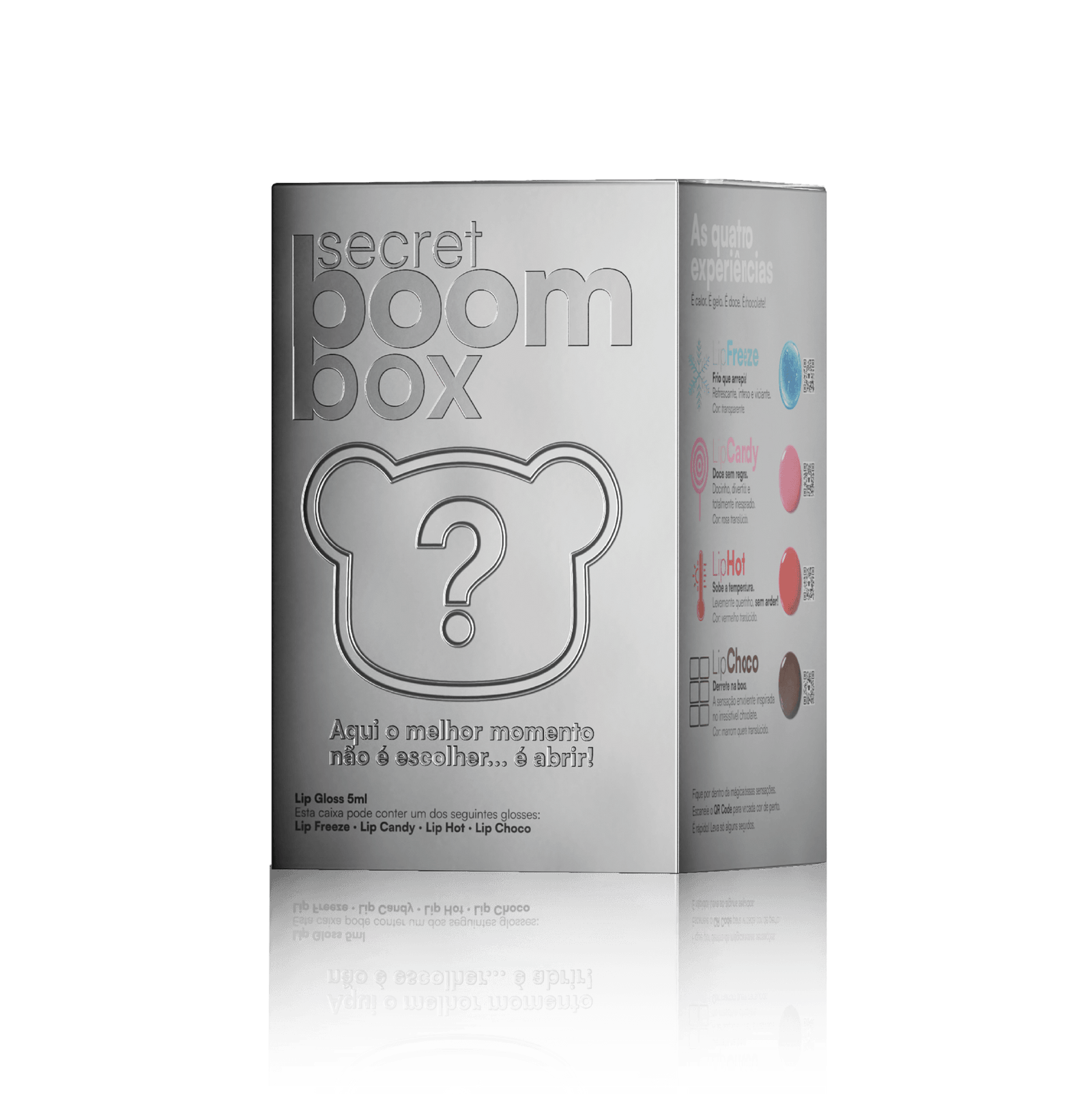 SECRET BOOM BOX GLOSS + BOMMIE + CHAVEIRO