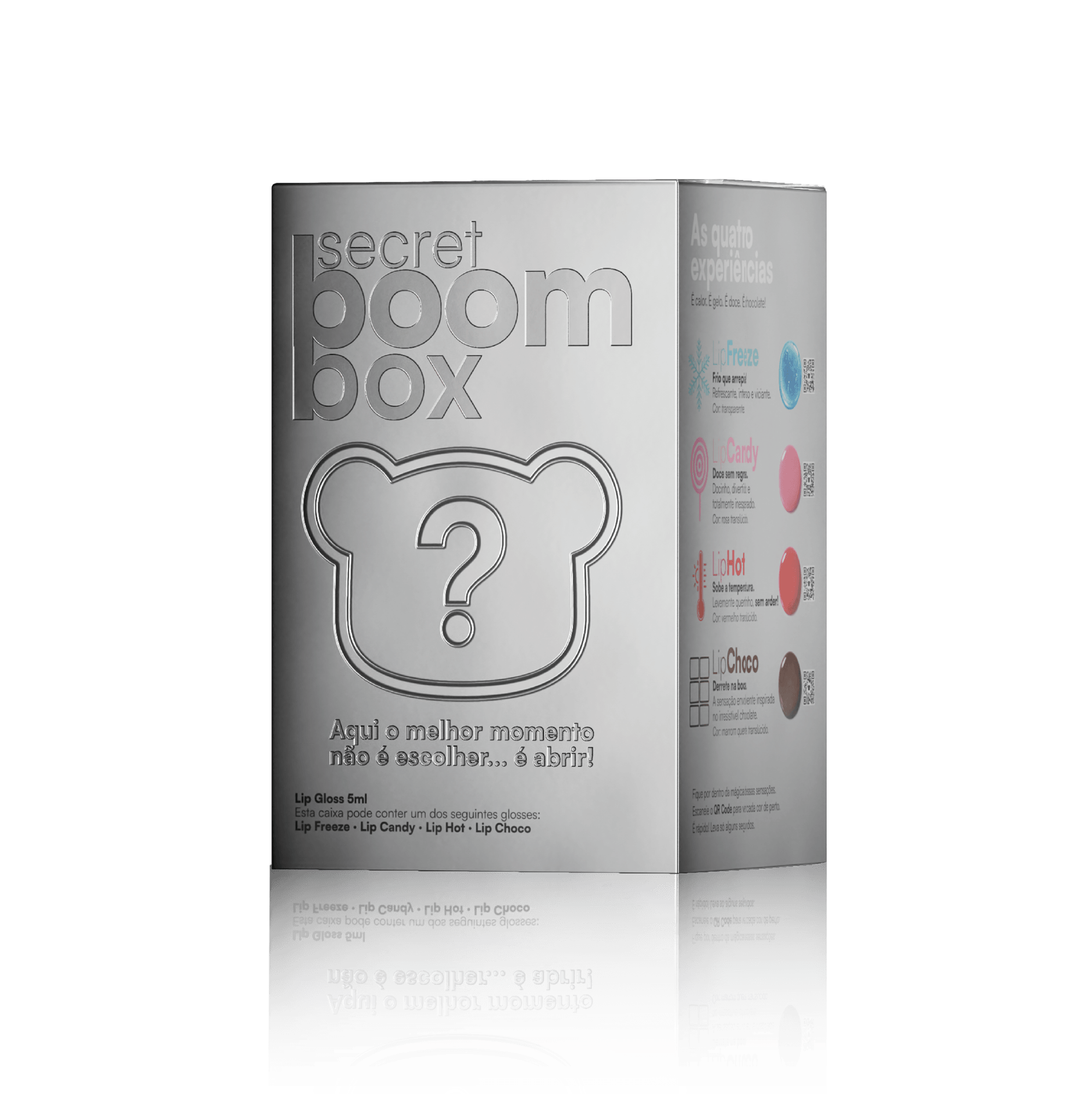 SECRET BOOM BOX GLOSS + BOMMIE + CHAVEIRO