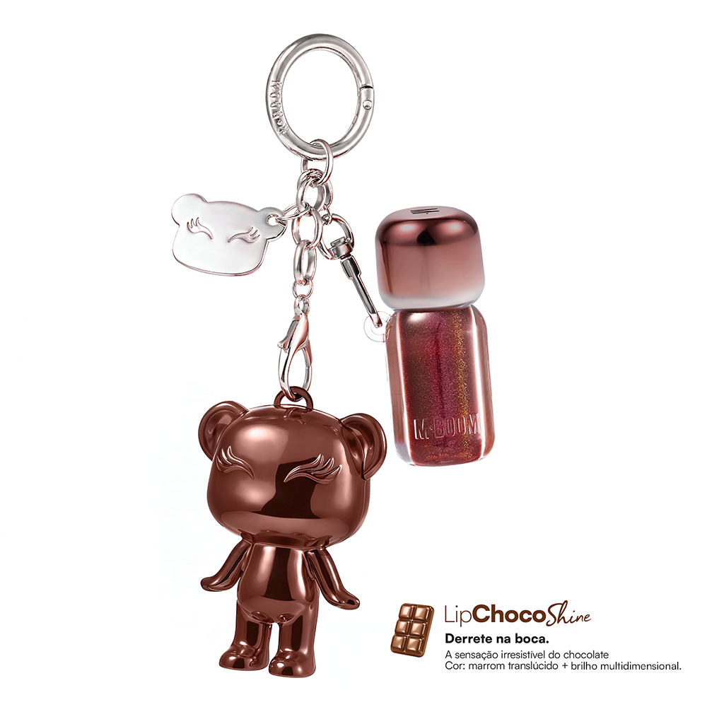 SECRET BOOM BOX METALLIC EDITION GLOSS + MBOOMIE + CHAVEIRO